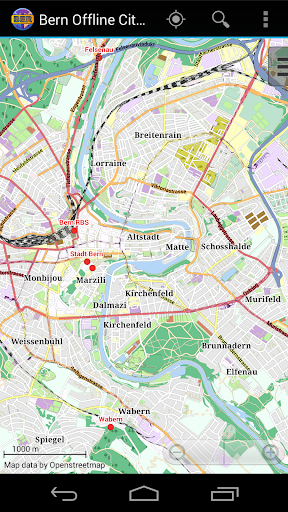 Android application Bern Offline City Map screenshort