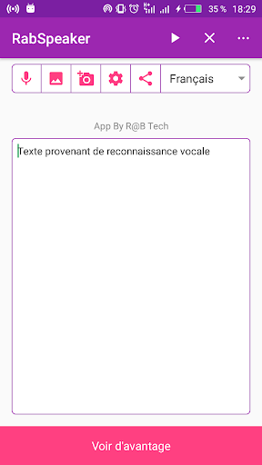 RabSpeaker ConvertTextToAudio; Screen 3