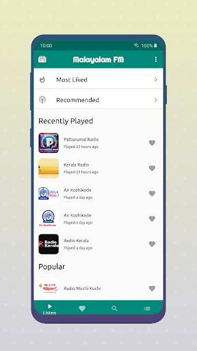 Android application Malayalam FM Online Radio screenshort