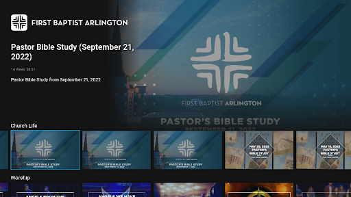 Android application First Baptist Church Arlington screenshort