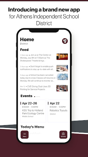 Android application Athens ISD Buzz screenshort