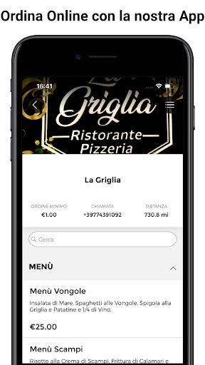 Android application La Griglia screenshort
