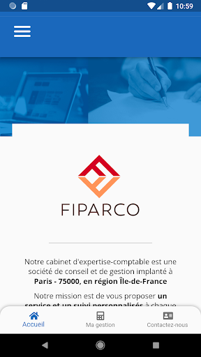 Android application Fiparco - Expert-Comptable screenshort