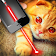 Real laser for cat joke icon