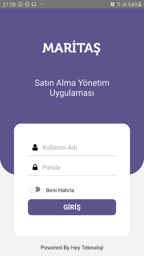 Android application Kurumsal Satın Alma screenshort
