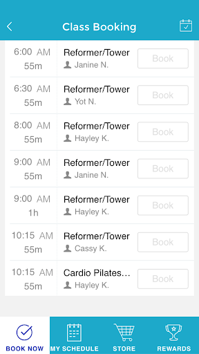 Android application Cairns Pilates Barre screenshort