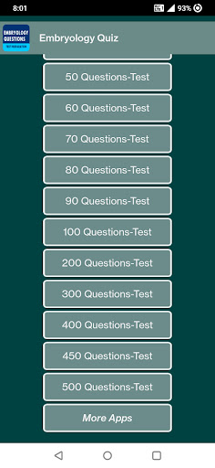 Embryology Quiz Screen 2