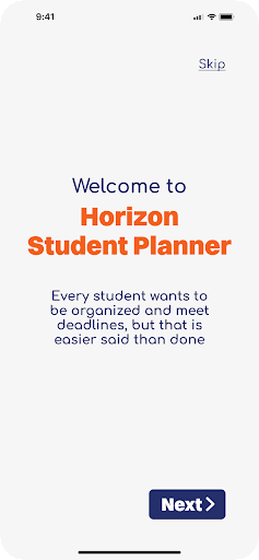 Android application Horizon Student Planner screenshort