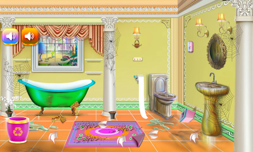 Nettoyage de la salle de bain: jeux pour filles Varie selon les appareils. captures d'écran 2