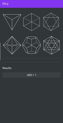 Android application Dicy screenshort