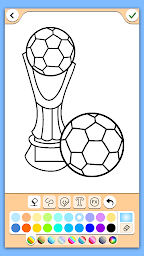 Football coloring book game