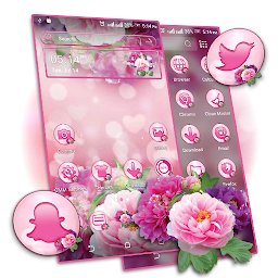 صورة رمز Pink Flower Bokeh Launcher