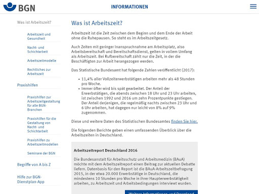 BGN-Dienstplan Screen 2