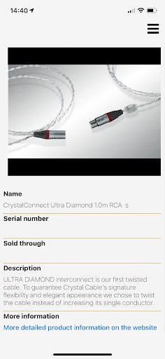 Crystal Cable Screen 2