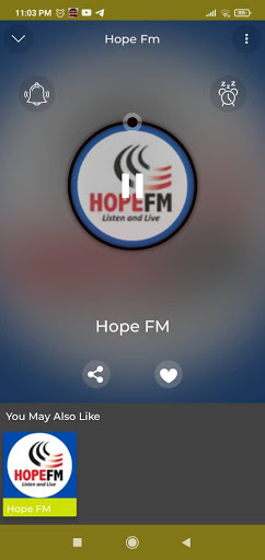 Android application hope fm radio kenya Radio Fm screenshort