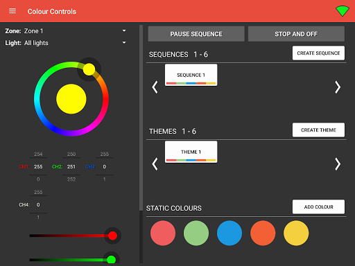 Android application Control Freak Spektra X screenshort