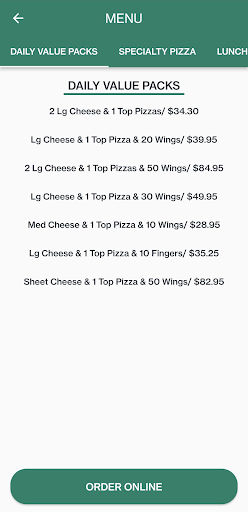 Wurlitzer Pizza Screen 3