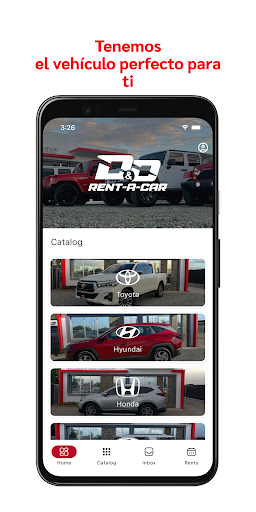 Android application D&D Rent A Car screenshort