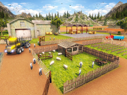 Offroad Tractor Trolley Transport Sim 3D Truck