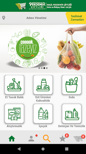Pekdemir Online Market Screen 2