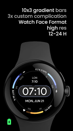 Dash Digital Watch face Screen 2