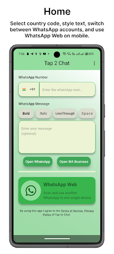 Tap 2 Chat  WhatsApp Tool