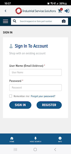 Industrial Service Solutions Screen 3