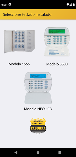 Taborra Alarmas Screen 2