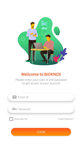 Android application BioKnox ADMIN screenshort
