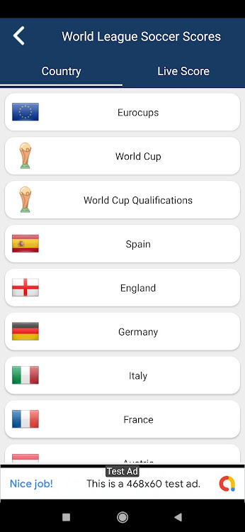 World League Soccer Scores - 1.7 - (Android)