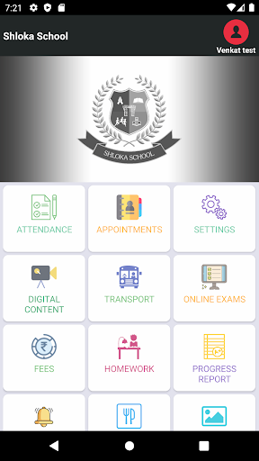 Shloka School Parent App Screen 2