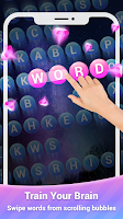 screenshot of Scrolling Words Bubble Game