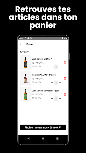 order. Screen 2