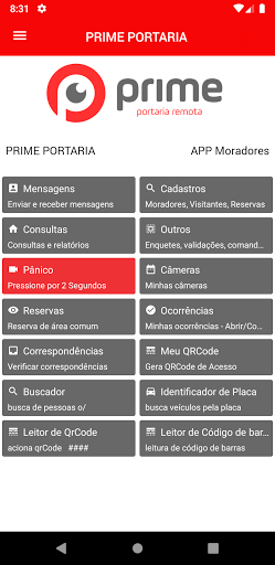 Android application PRIME PORTARIA screenshort