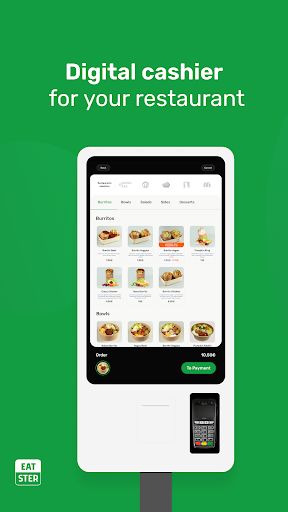 Android application Eatster POS screenshort