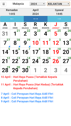 Kalender Malaysiaのおすすめ画像4