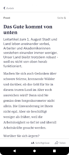 BZ Berner Zeitung E-Paper Screen 2