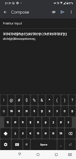 Fraktur Input Screen 2