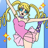 Draw Happy Ballerina icon