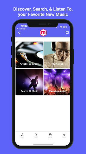Android application musicbox - Discover New Music screenshort