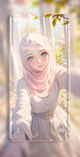 Hijab Girl Wallpaper Screen 3