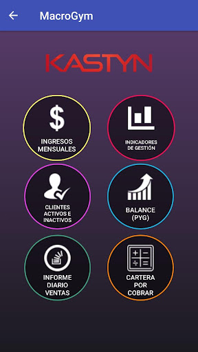 App para gestión de gimnasios. Screen 2