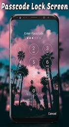 Palm Trees Passcode Lock Screen 🌴