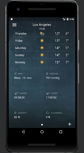 Sharp Weather App Screen 2