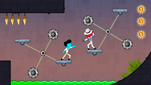 Stick Red boy and Blue girl - Adventure - games