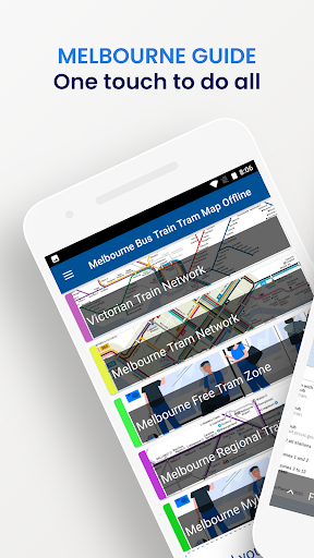 Android application Melbourne Bus Train Tram Map screenshort