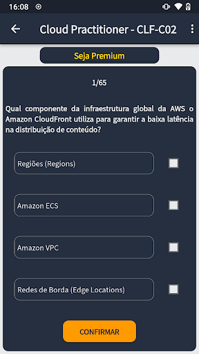AWS Certificações Screen 2