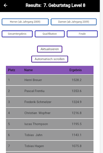 Easy Comp - Kletterwettkämpfe Screen 2