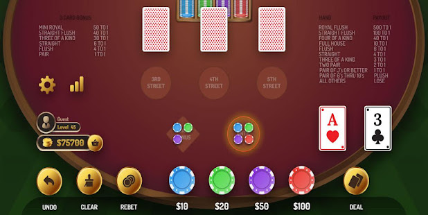 Mississippi Stud Poker 2.0.0 screenshots 2