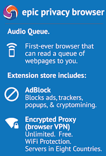 Epic Privacy Browser - AdBlocker, Vault, VPN  Screenshots 9